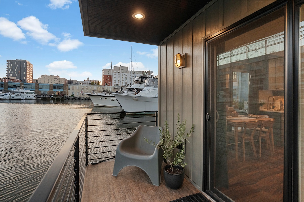 Side deck looking out over the river